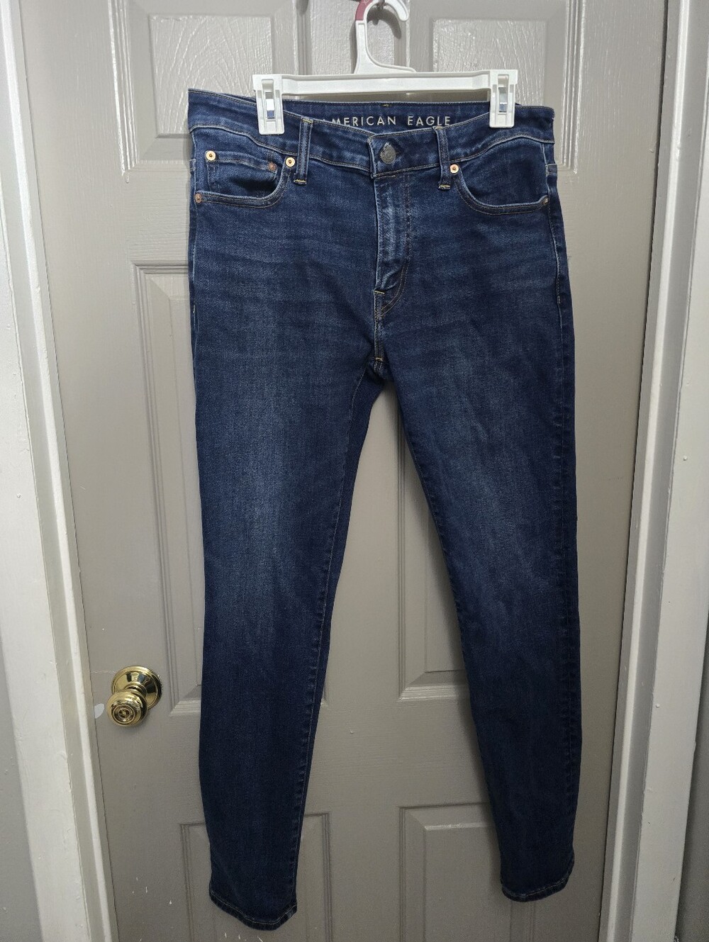 American Eagle Outfitters Men’s Dark Blue Slim Jeans Size 33 X 32